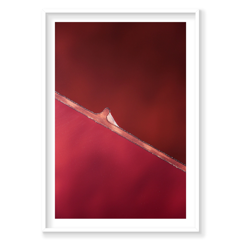 Shades, Hutt Lagoon, Vertical Print, white Victorian Ash frame