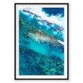 Shades Of Blue, Kalbarri, Vertical Print, black Victorian Ash frame