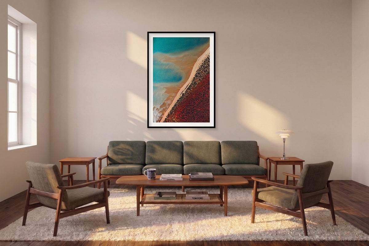 Shallow Water, Shark Bay, Vertical Print