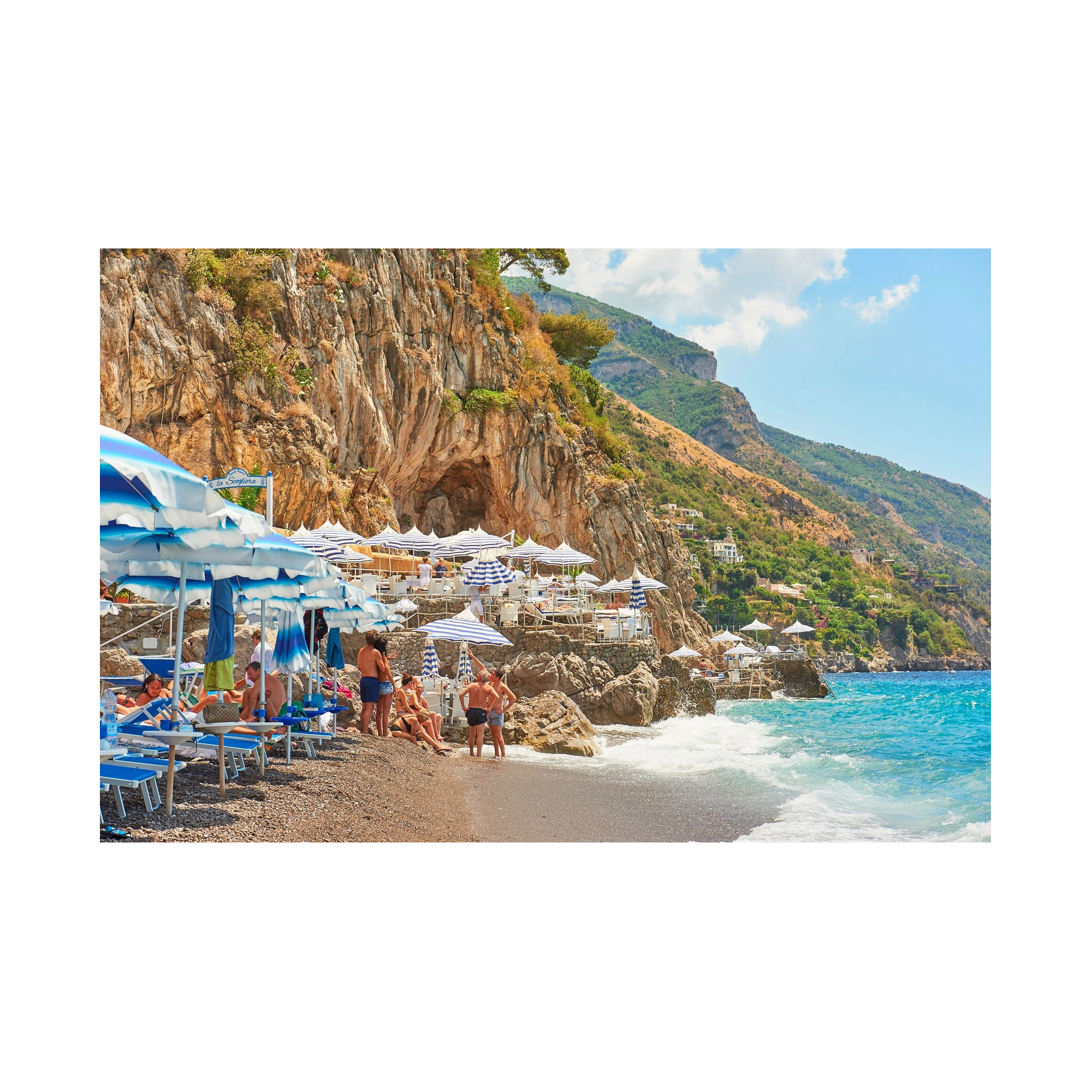 Spiaggia Grande Positano, Amalfi Coast, Horizontal Print, print only