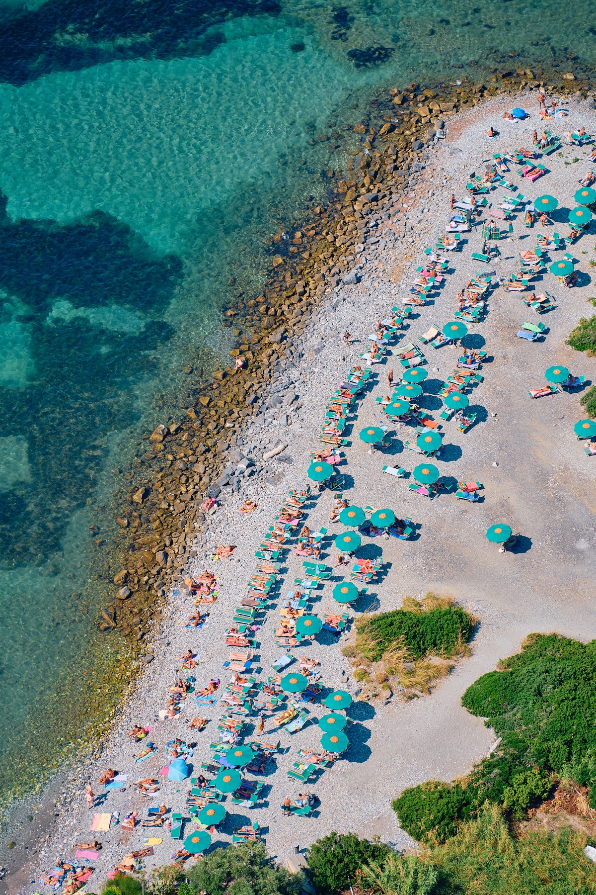 Spiaggia Punta Secco, Palmaria, Vertical Print