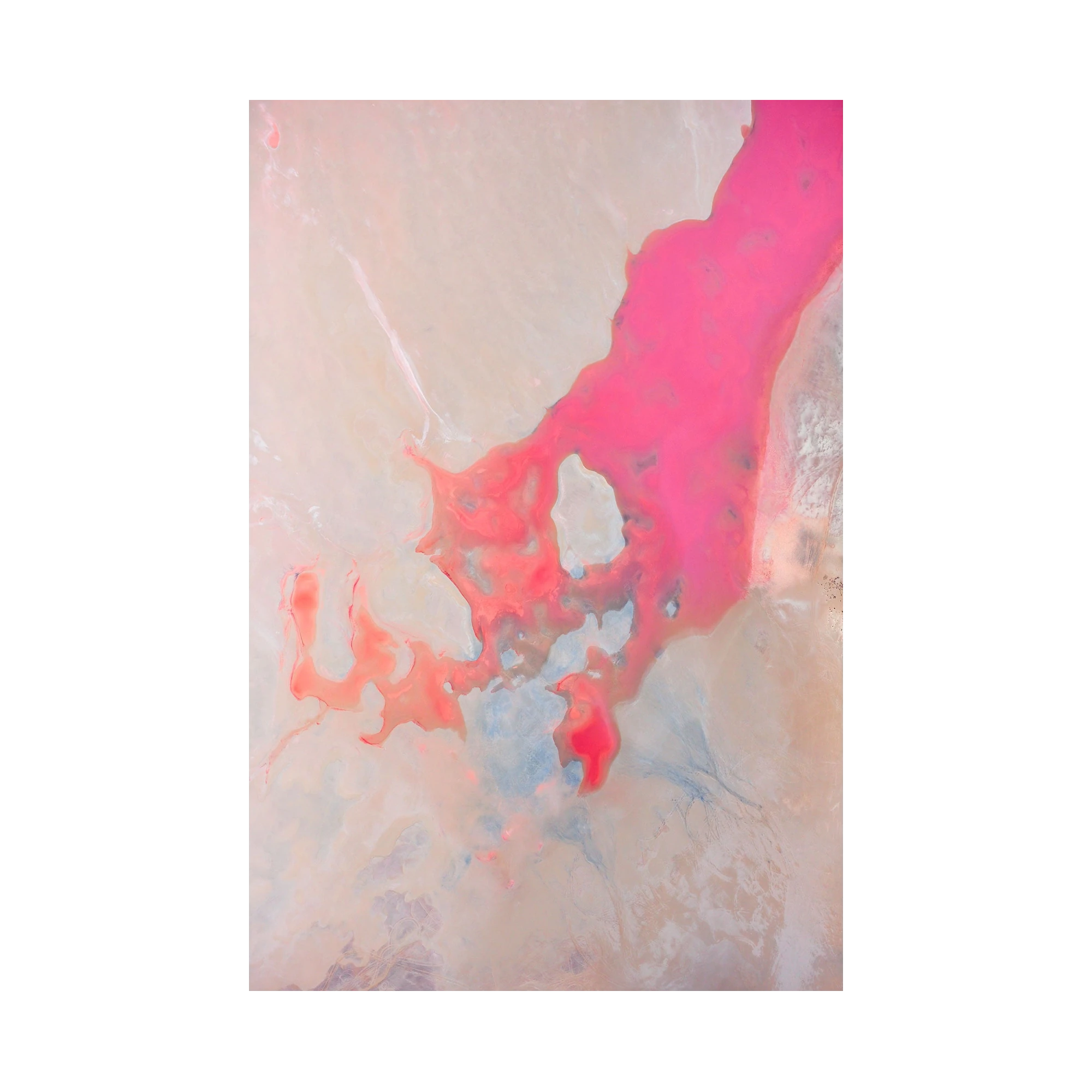 Splatter, Hutt Lagoon, Vertical Print, print only