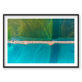 Split, Carrarang, Horizontal Print, black Victorian Ash frame