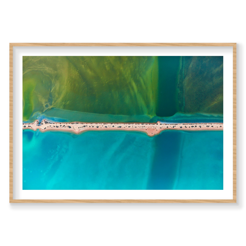 Split, Carrarang, Horizontal Print, natural Victorian Ash frame