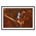 Steam, Iceland, Horizontal Print, black Victorian Ash frame