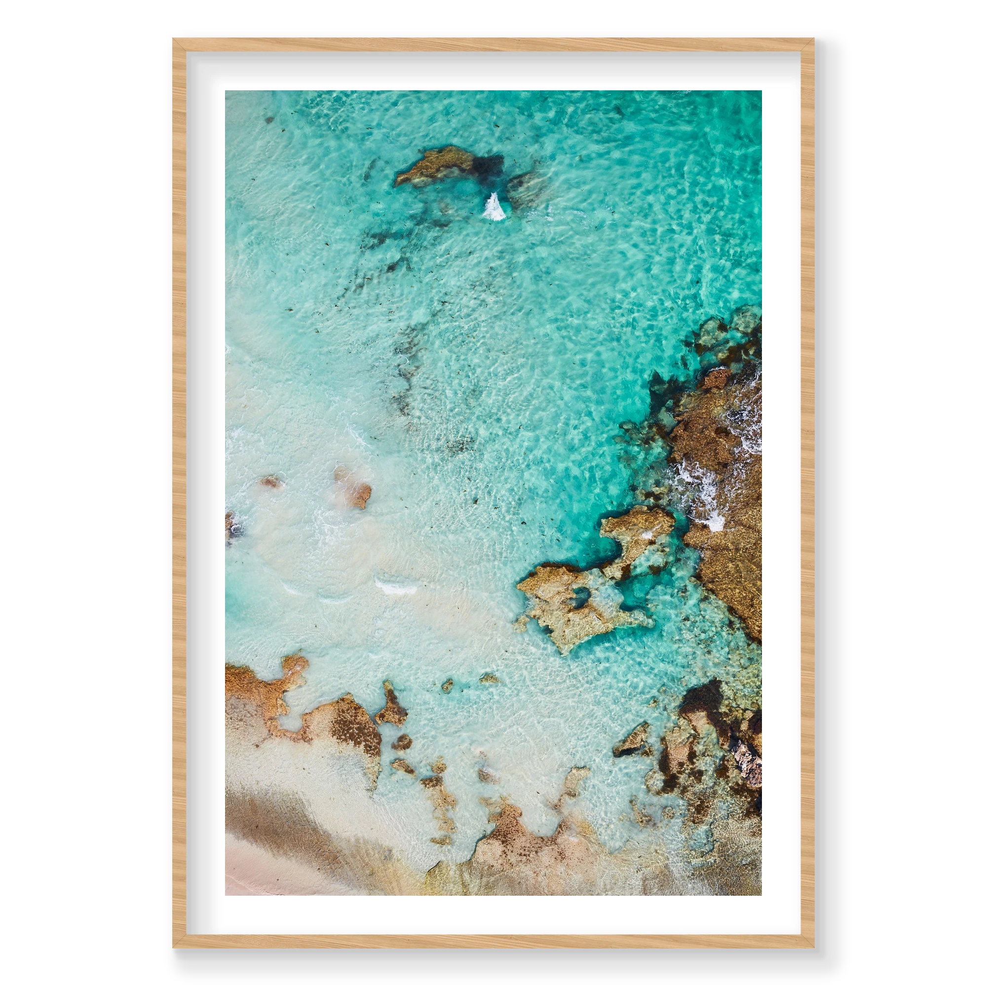Sun Bleached, Rottnest Island, WA, Vertical Print, natural Victorian Ash frame