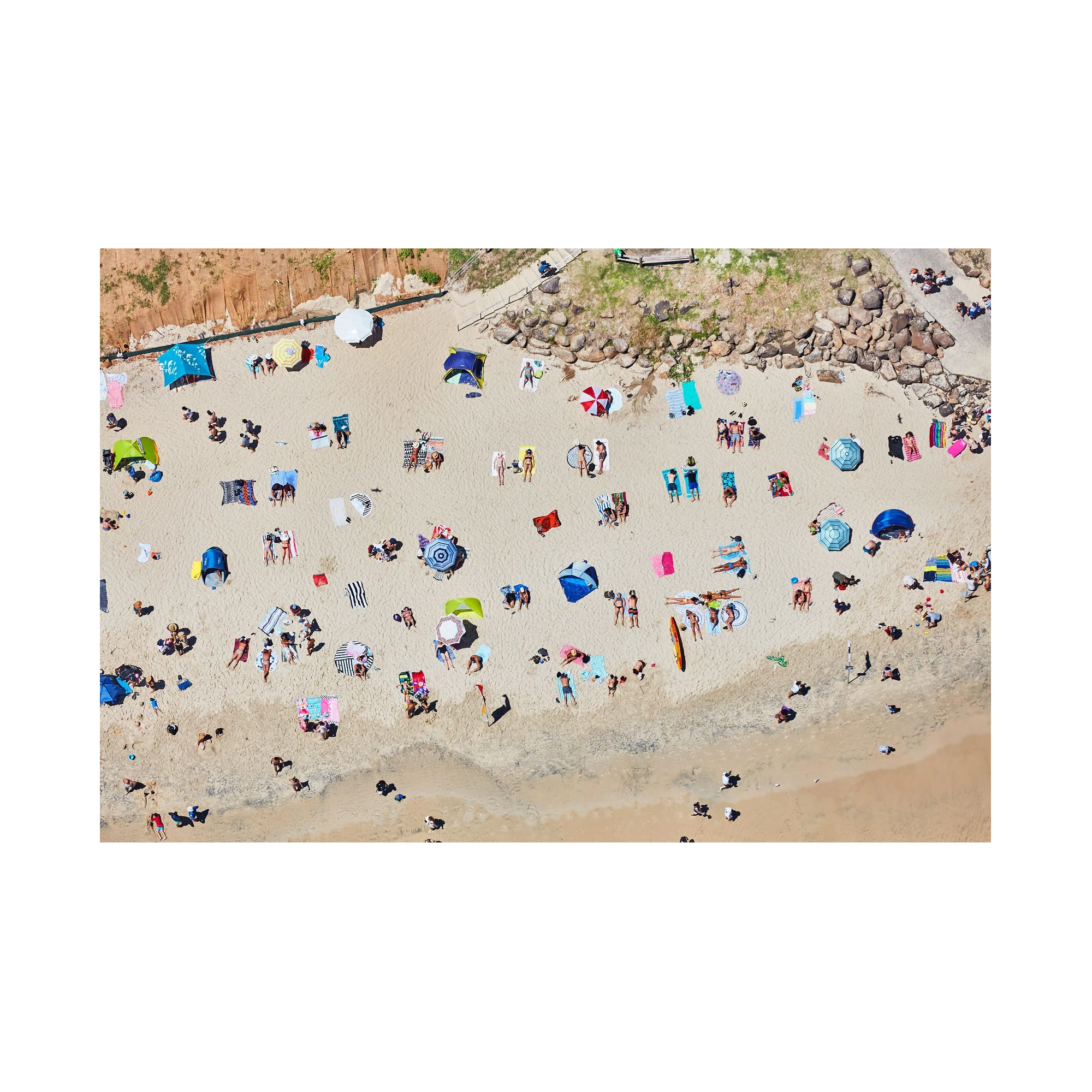 Sunbathers, Byron Bay, Horizontal Print, print only