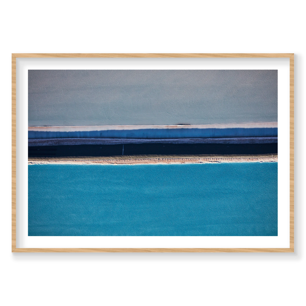 Swimming Lane, Moab, Horizontal Print, natural Victorian Ash frame