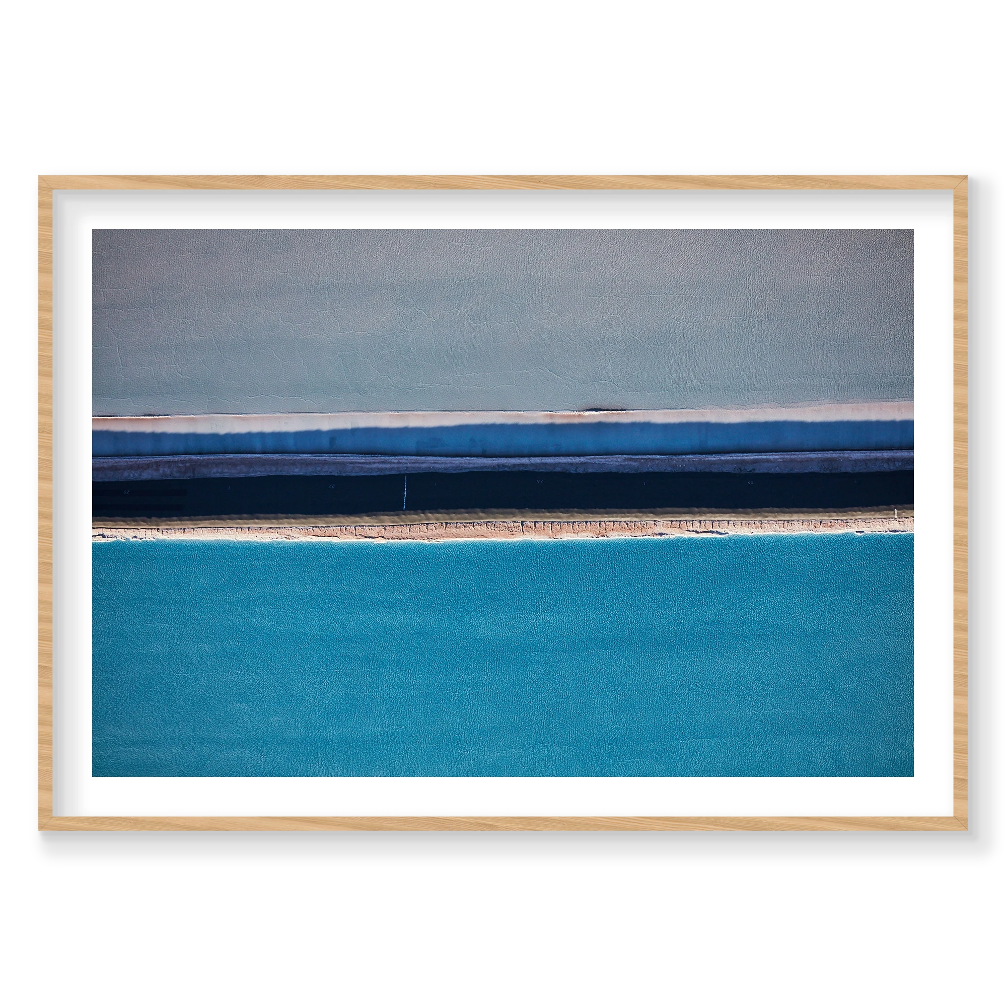 Swimming Lane, Moab, Horizontal Print, natural Victorian Ash frame
