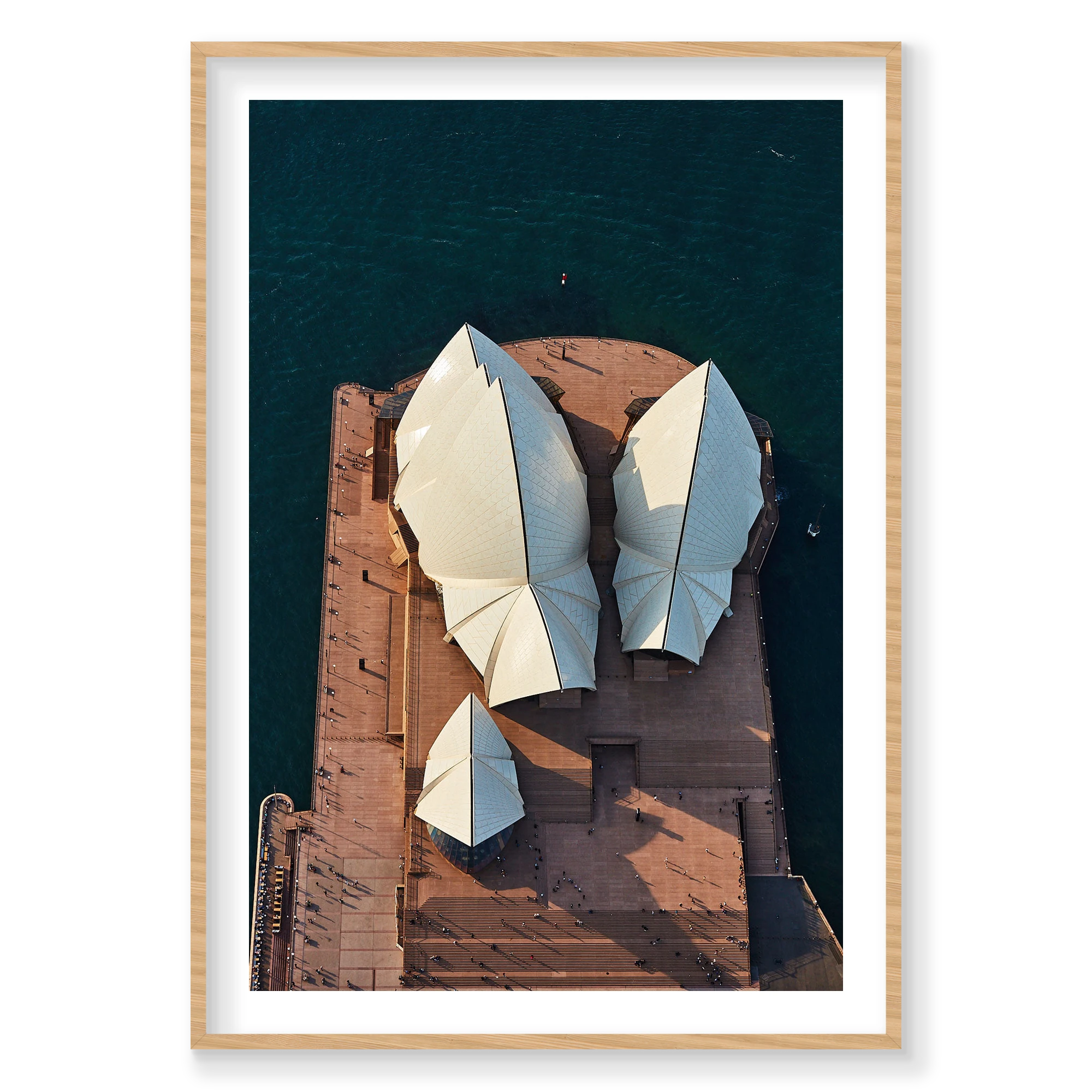Sydney Opera House #1, Vertical Print, natural Victorian Ash frame