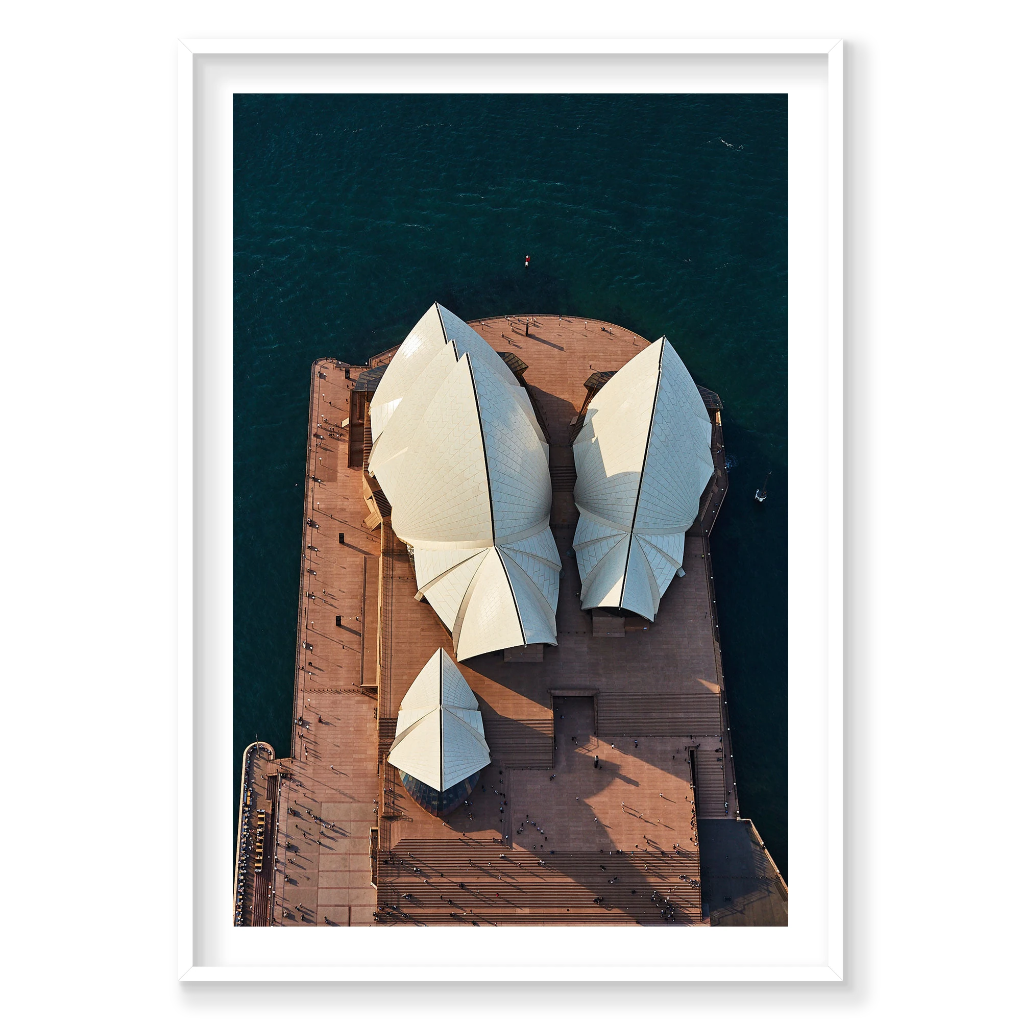 Sydney Opera House #1, Vertical Print, white Victorian Ash frame