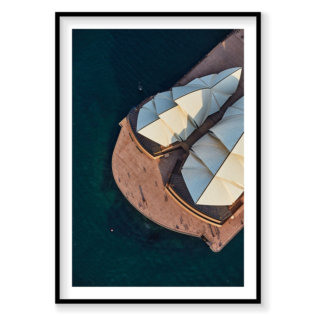 Sydney Opera House #2, Vertical Print, black Victorian Ash frame