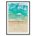 Tallow Beach, Byron Bay, Vertical Print, black Victorian Ash frame