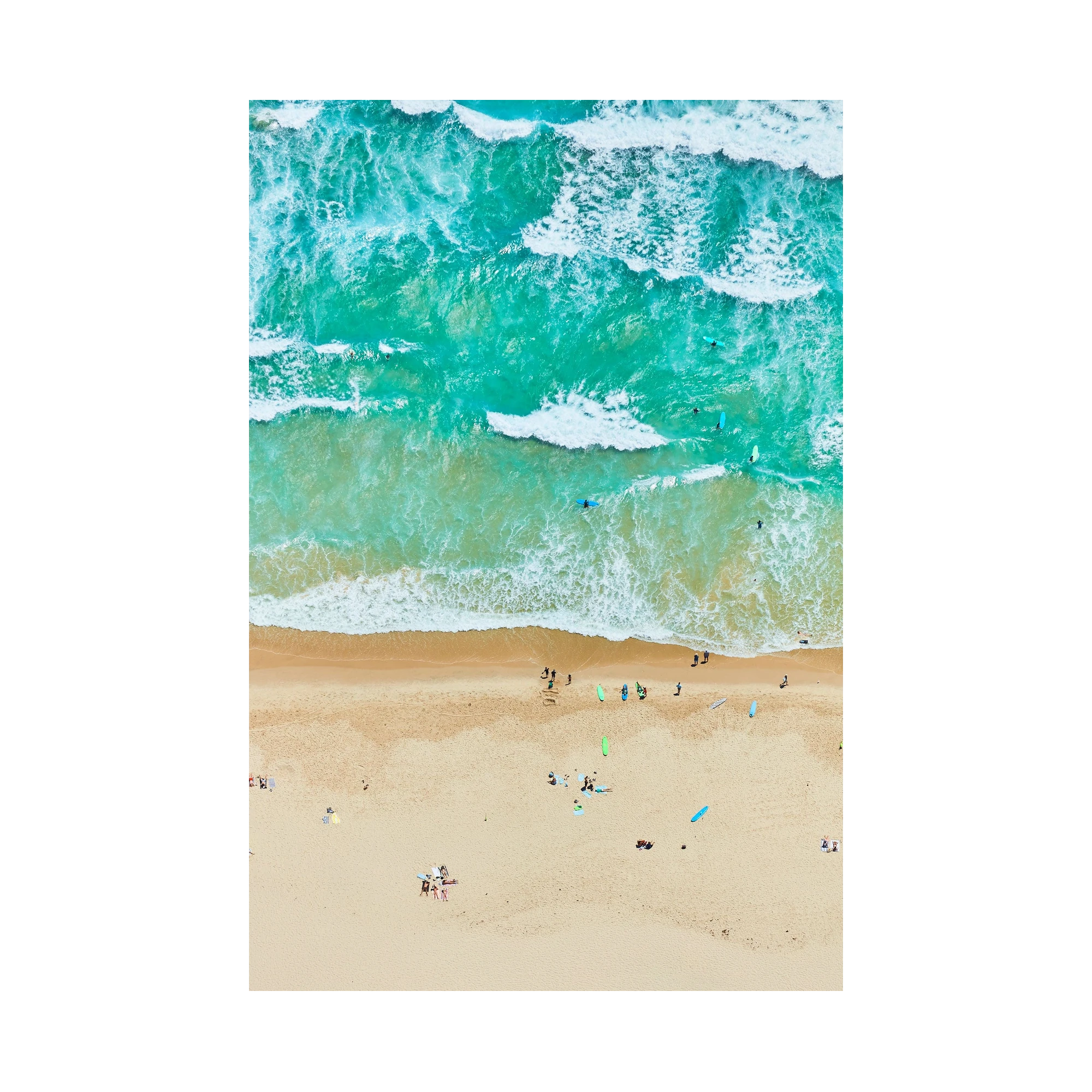 Tallow Beach, Byron Bay, Vertical Print, print only