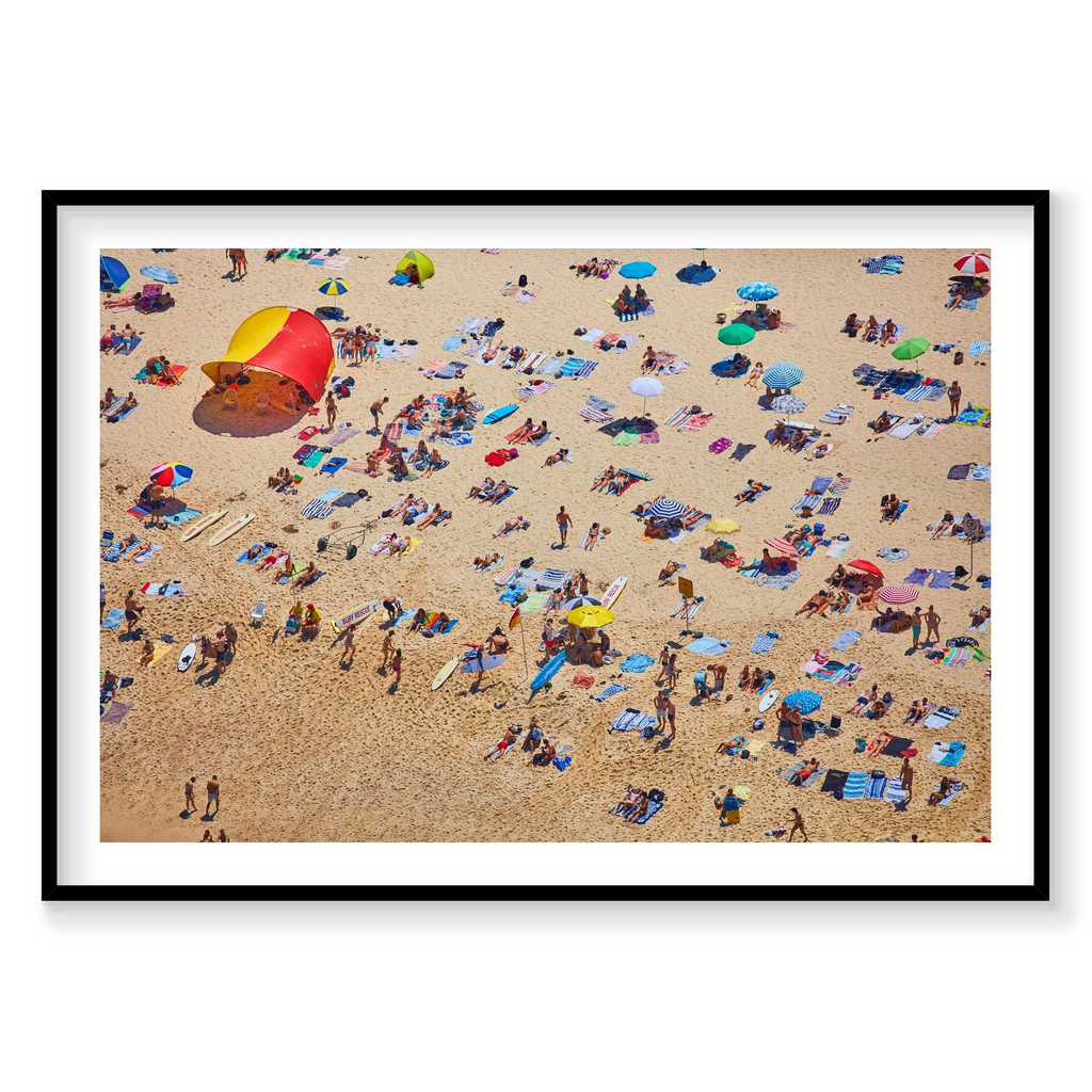 Tamarama Beach, Horizontal Print, black Victorian Ash frame
