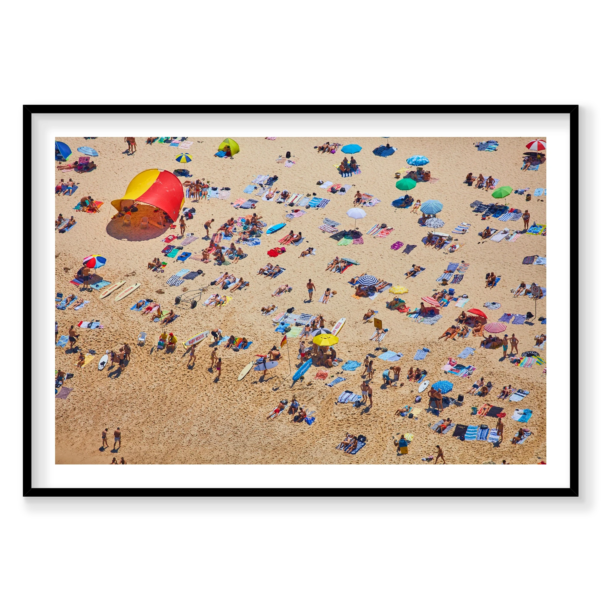 Tamarama Beach, Horizontal Print, black Victorian Ash frame