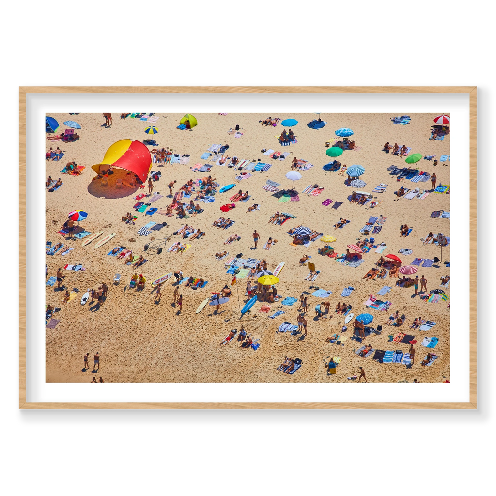Tamarama Beach, Horizontal Print, natural Victorian Ash frame