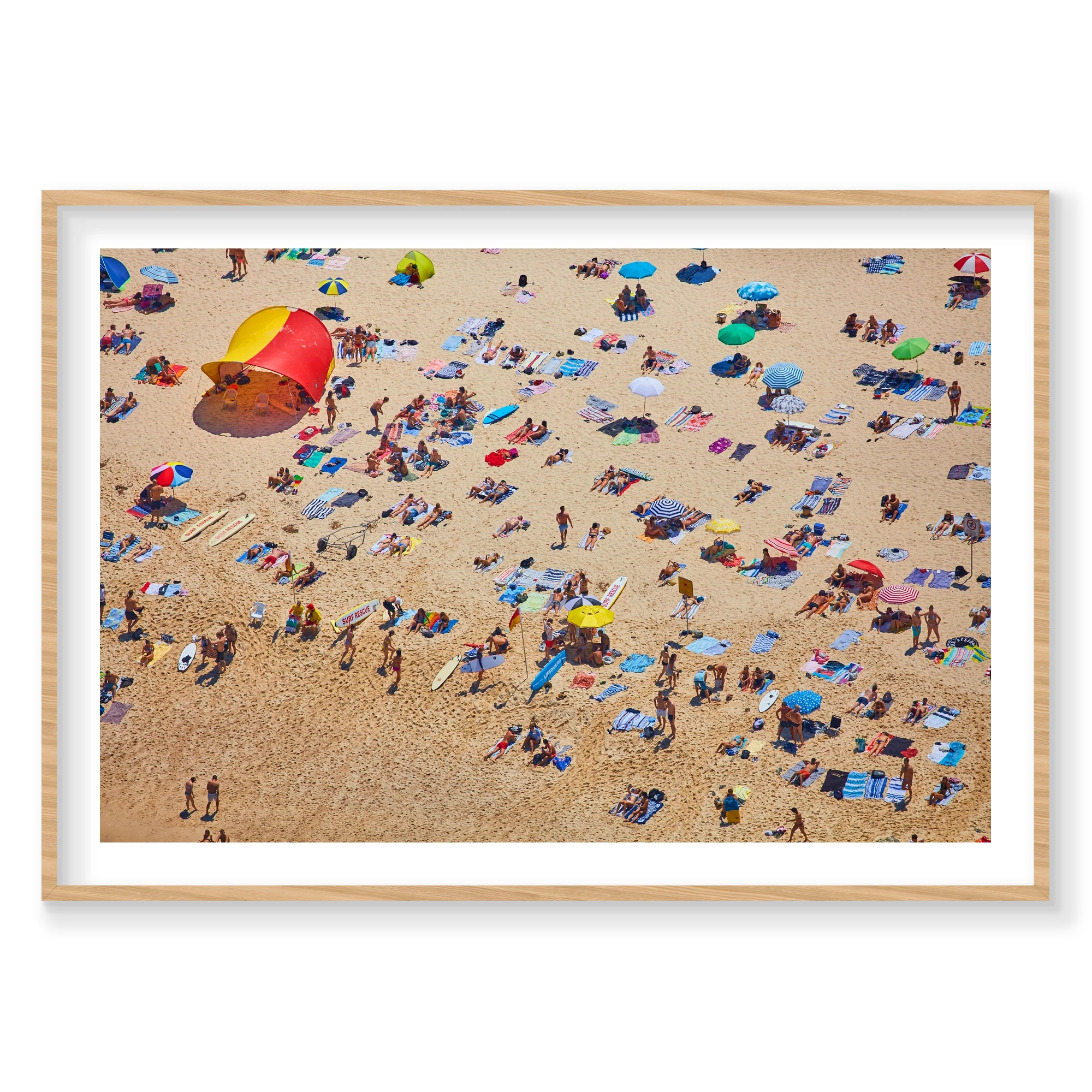 Tamarama Beach, Horizontal Print, natural Victorian Ash frame