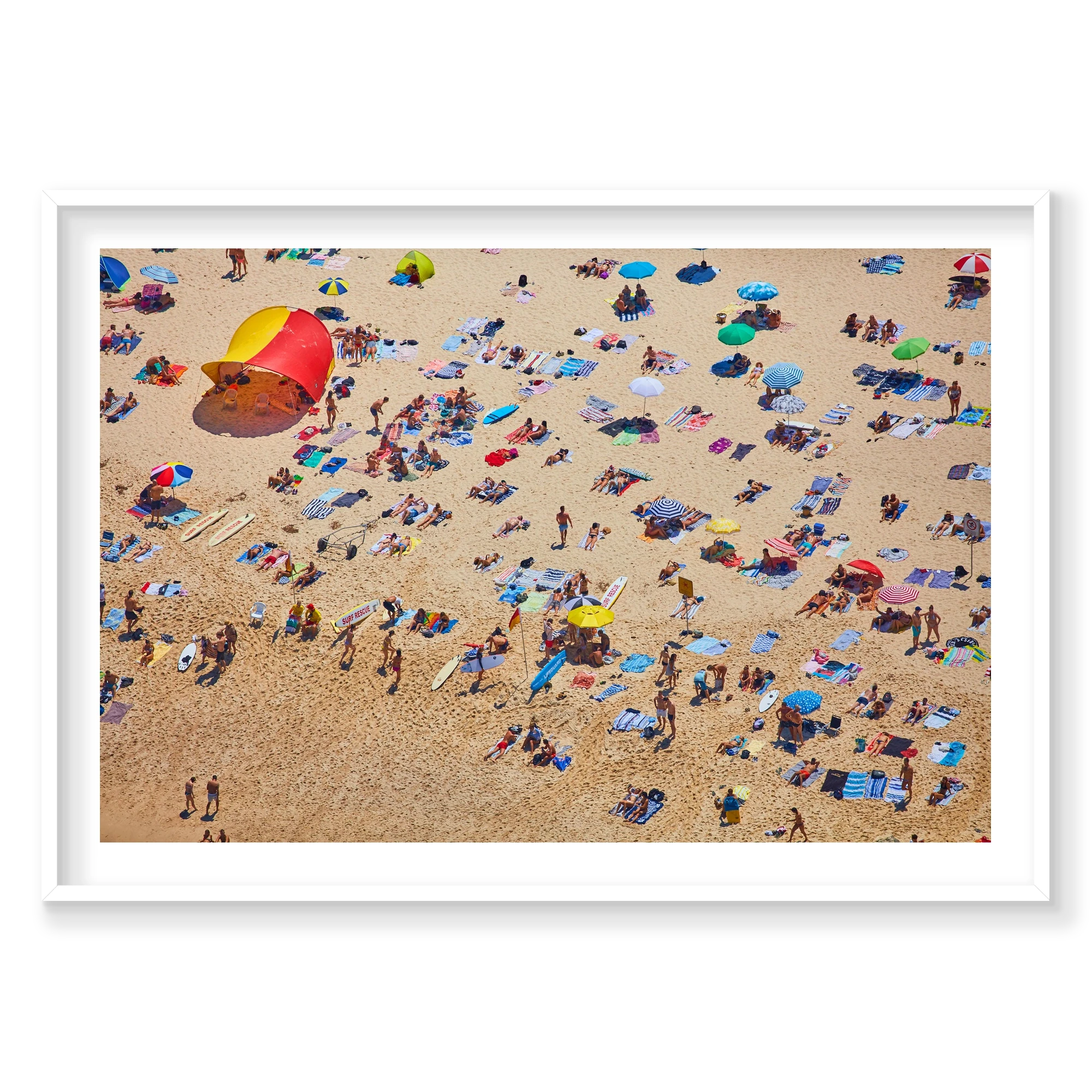Tamarama Beach, Horizontal Print, white Victorian Ash frame