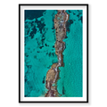 The Bridge, Rottnest Island, WA, Vertical Print, black Victorian Ash frame