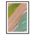 The Pass, Byron Bay, Vertical Print, black Victorian Ash frame