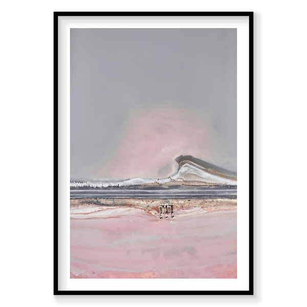 Pastel Wave, Great Salt Lake, Portrait Print