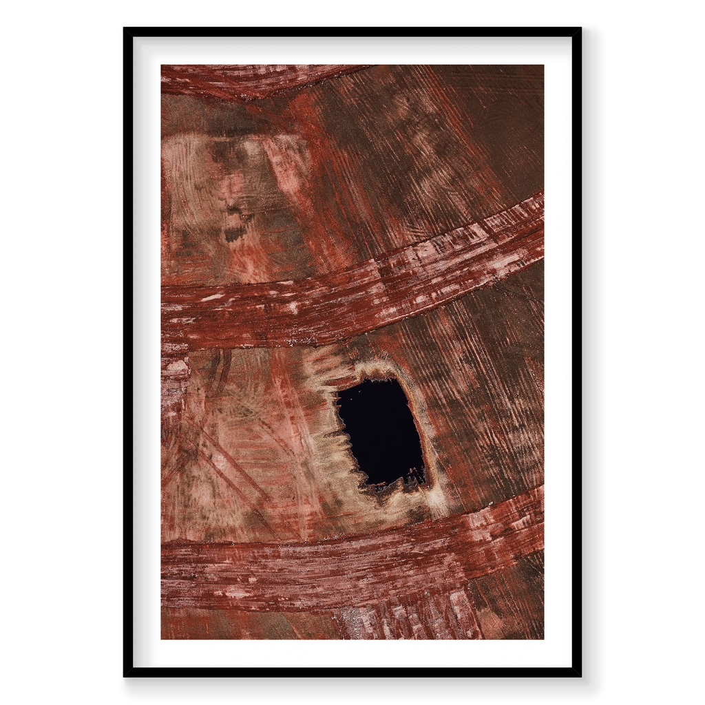 Top Soil, Western Australia, Vertical Print, black Victorian Ash frame