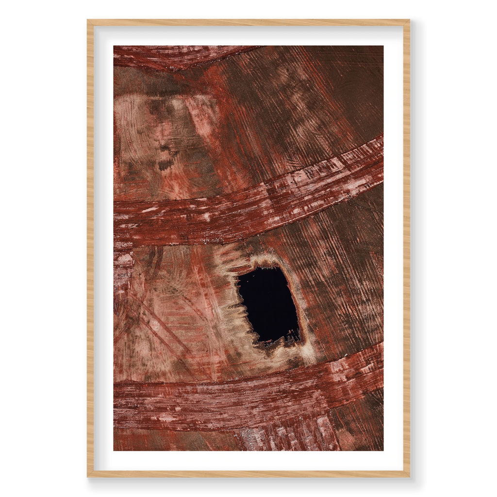 Top Soil, Western Australia, Vertical Print, natural Victorian Ash frame