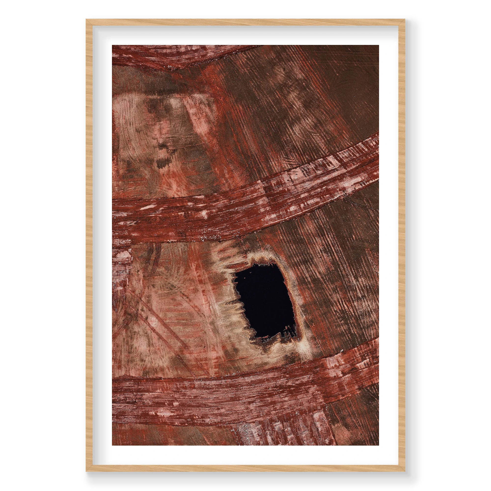 Top Soil, Western Australia, Vertical Print, natural Victorian Ash frame