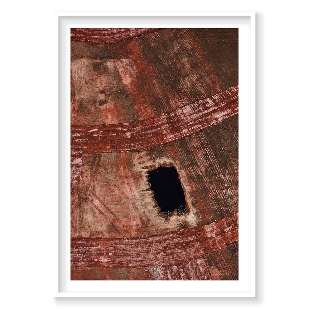 Top Soil, Western Australia, Vertical Print, white Victorian Ash frame