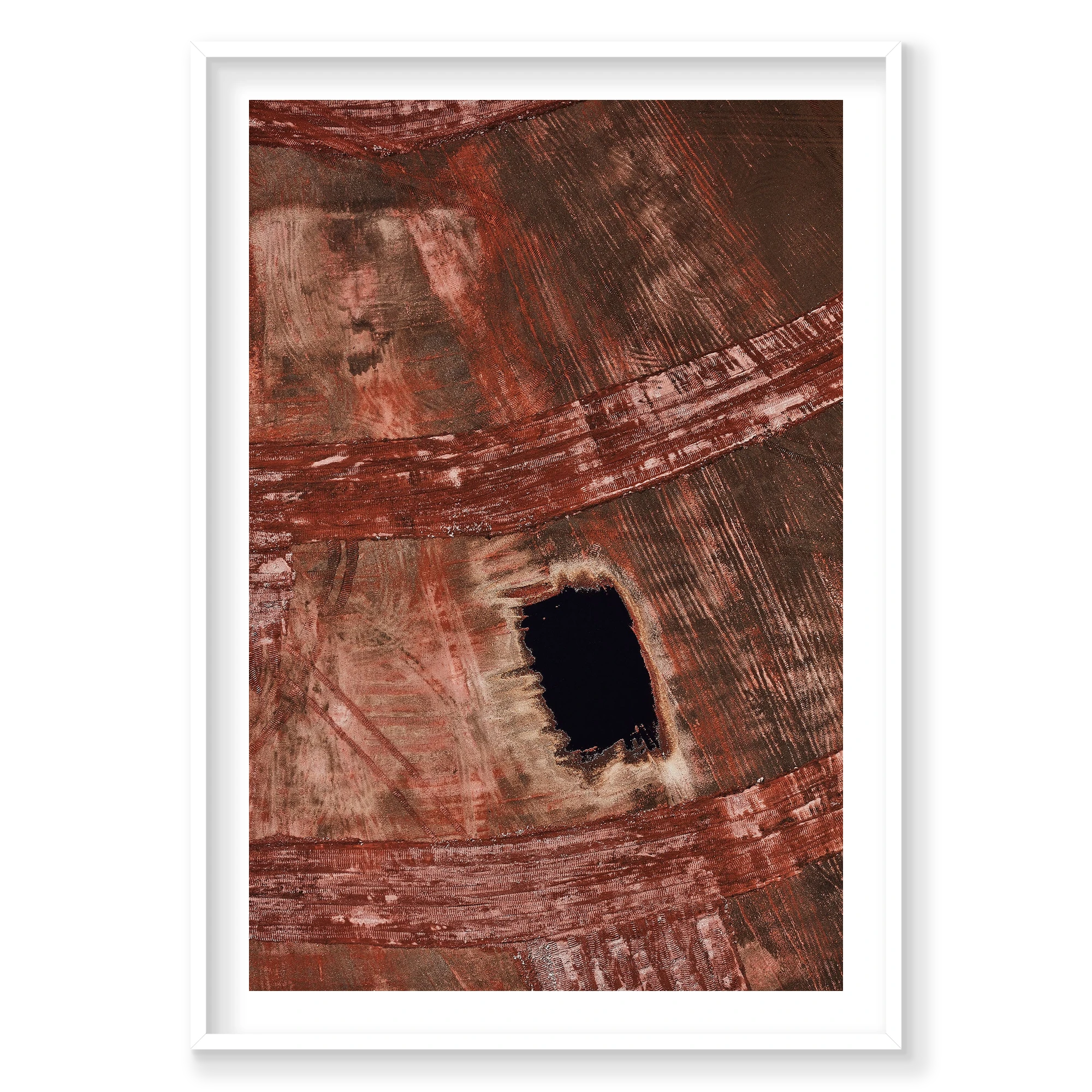 Top Soil, Western Australia, Vertical Print, white Victorian Ash frame