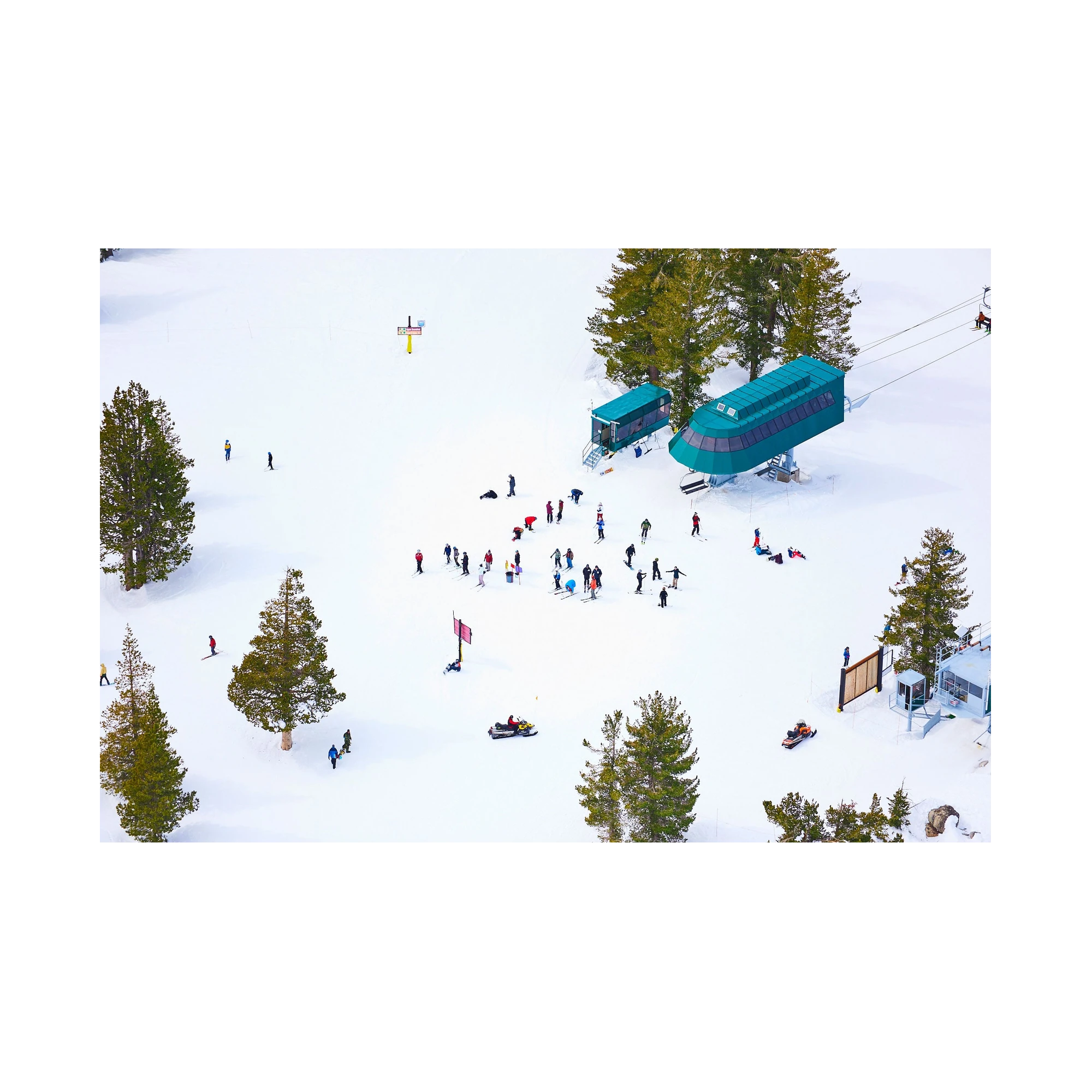 Chairlift, Lake Tahoe, Horizontal Print, print only
