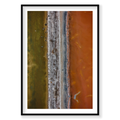 Tyre Pit, Great Salt Lake, Portrait Print, black Victorian Ash frame