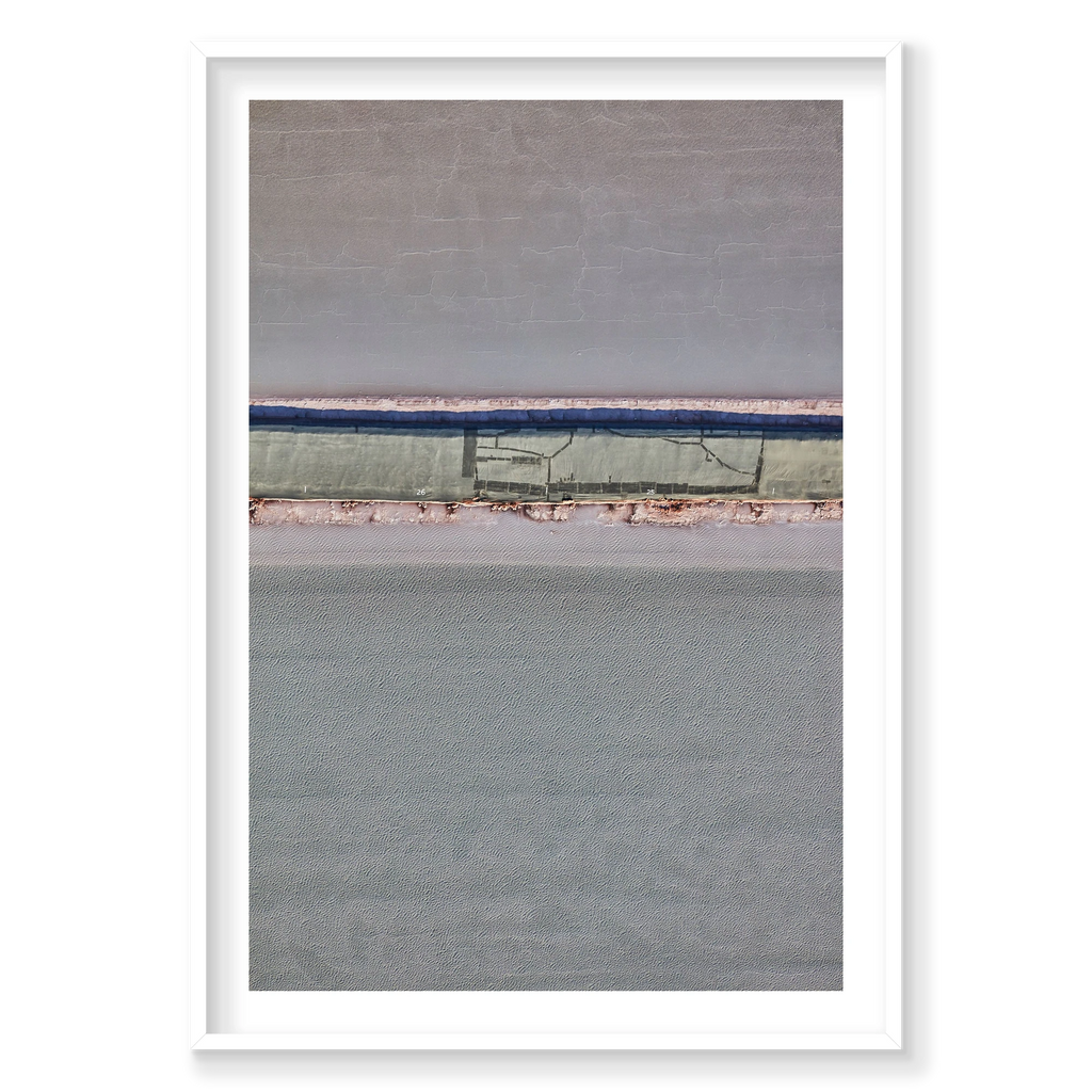 Muted, Moab, Portrait Print, white Victorian Ash frame