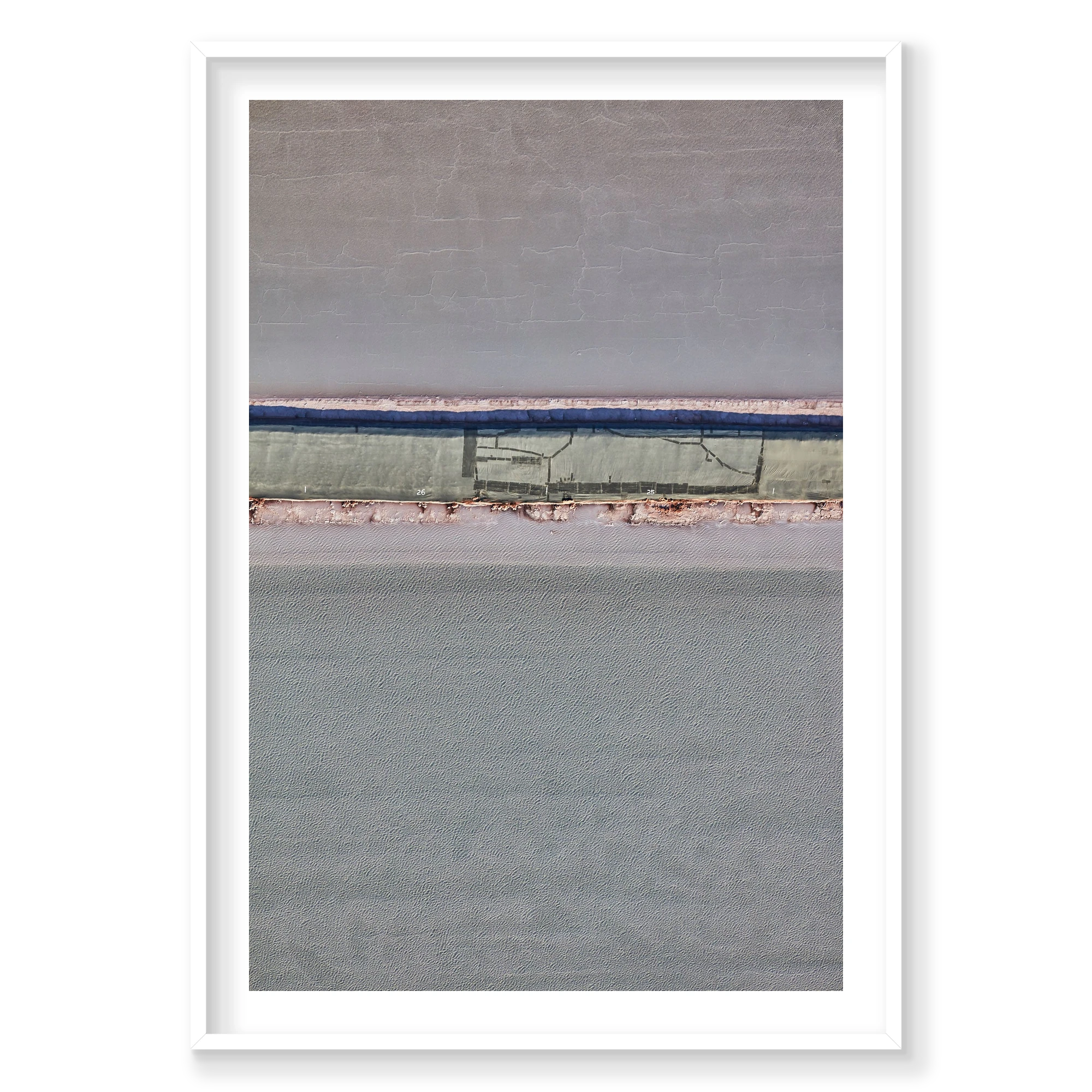Muted, Moab, Portrait Print, white Victorian Ash frame