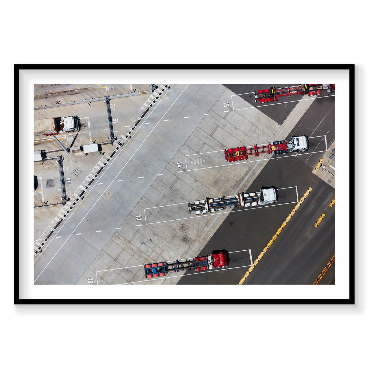 Unloaded, Botany Bay, Horizontal Print, black Victorian Ash frame