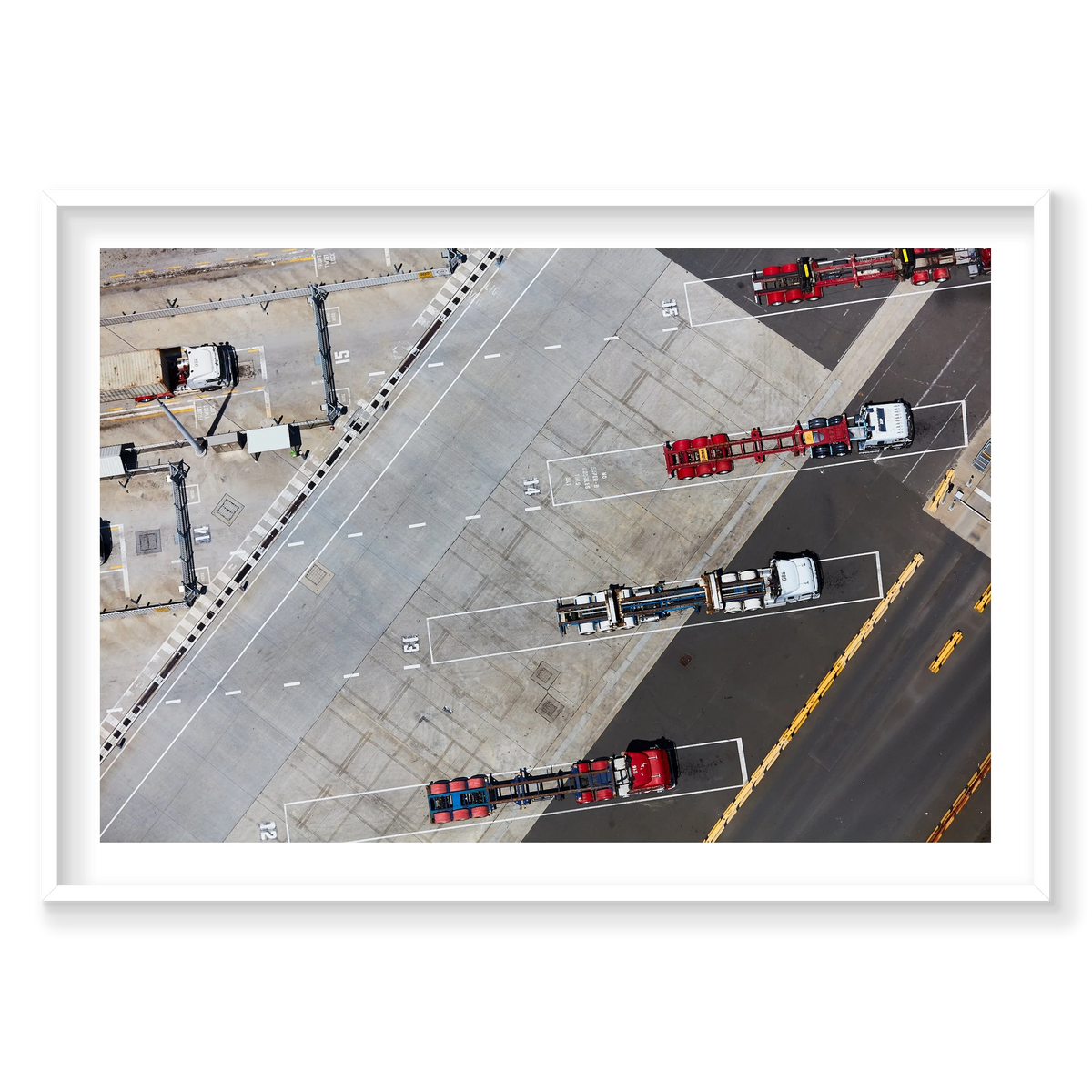 Unloaded, Botany Bay, Horizontal Print, white Victorian Ash frame