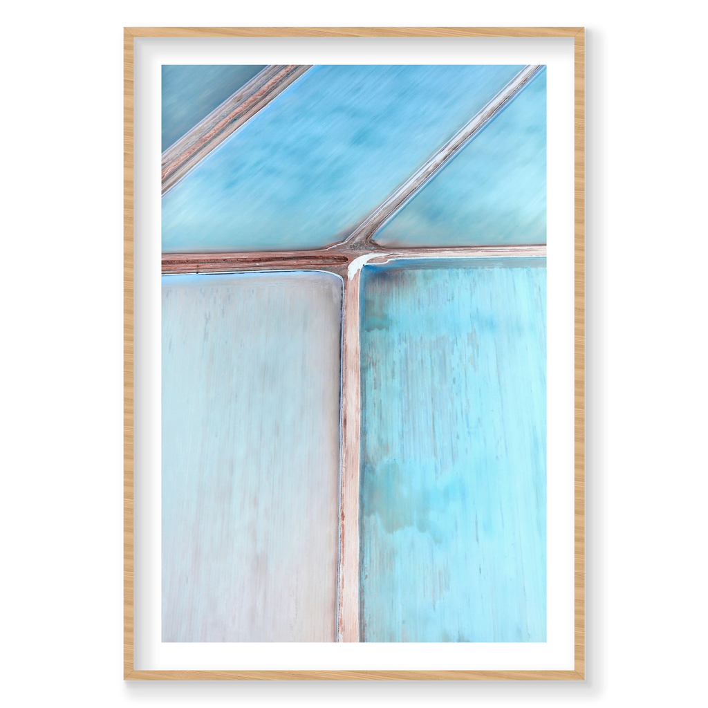 Salt Tracks, Useless Loop, Vertical Print, natural Victorian Ash frame