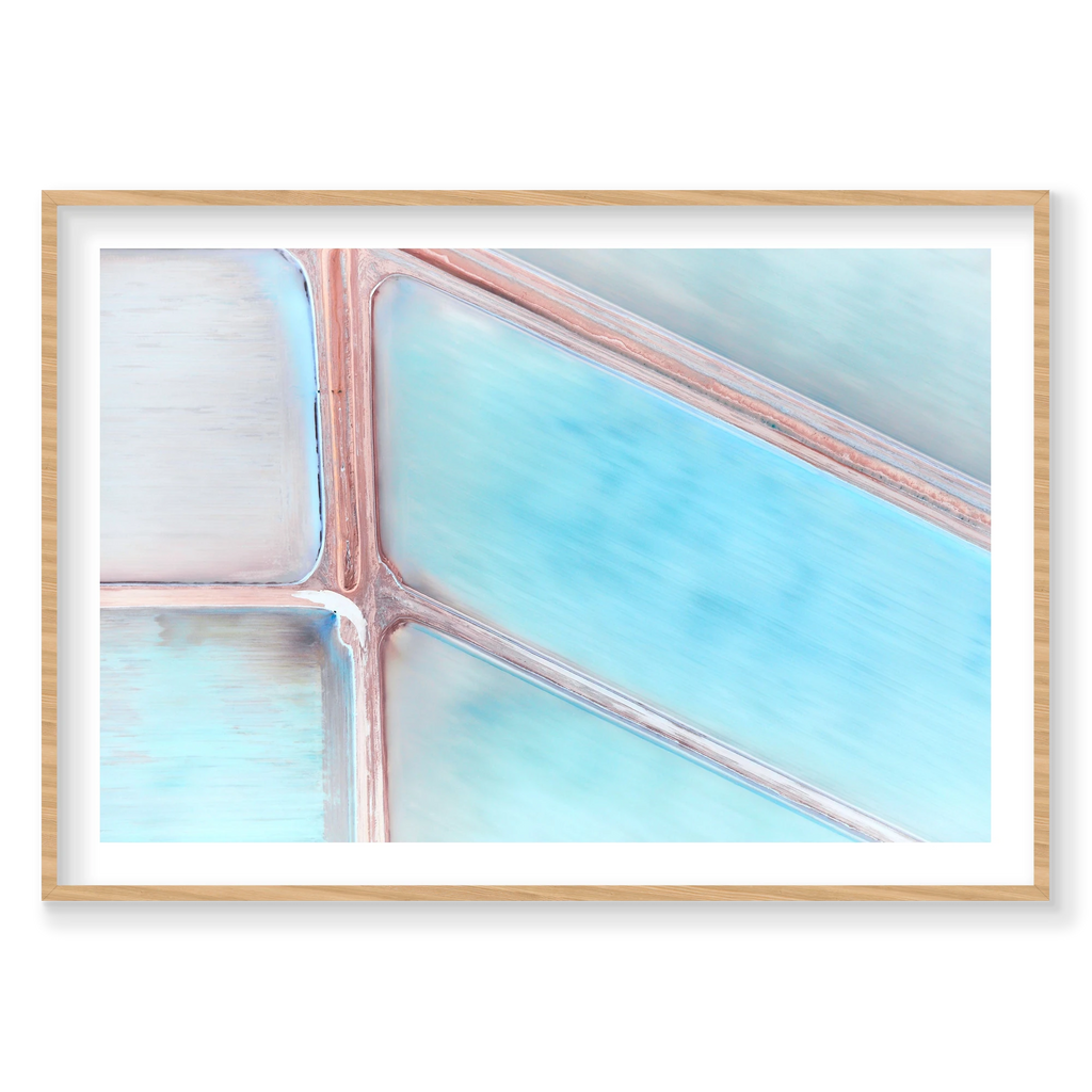 Evaporation, Useless Loop, Horizontal Print, natural Victorian Ash frame