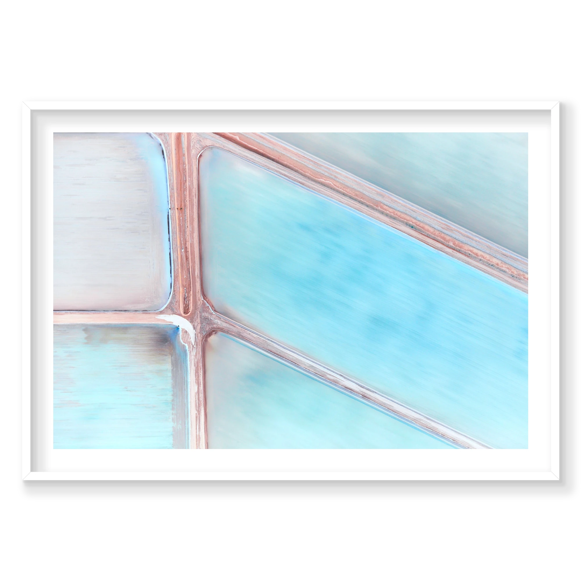 Evaporation, Useless Loop, Horizontal Print, white Victorian Ash frame