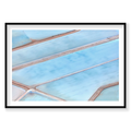 Cloudless, Horizontal Print, black Victorian Ash frame