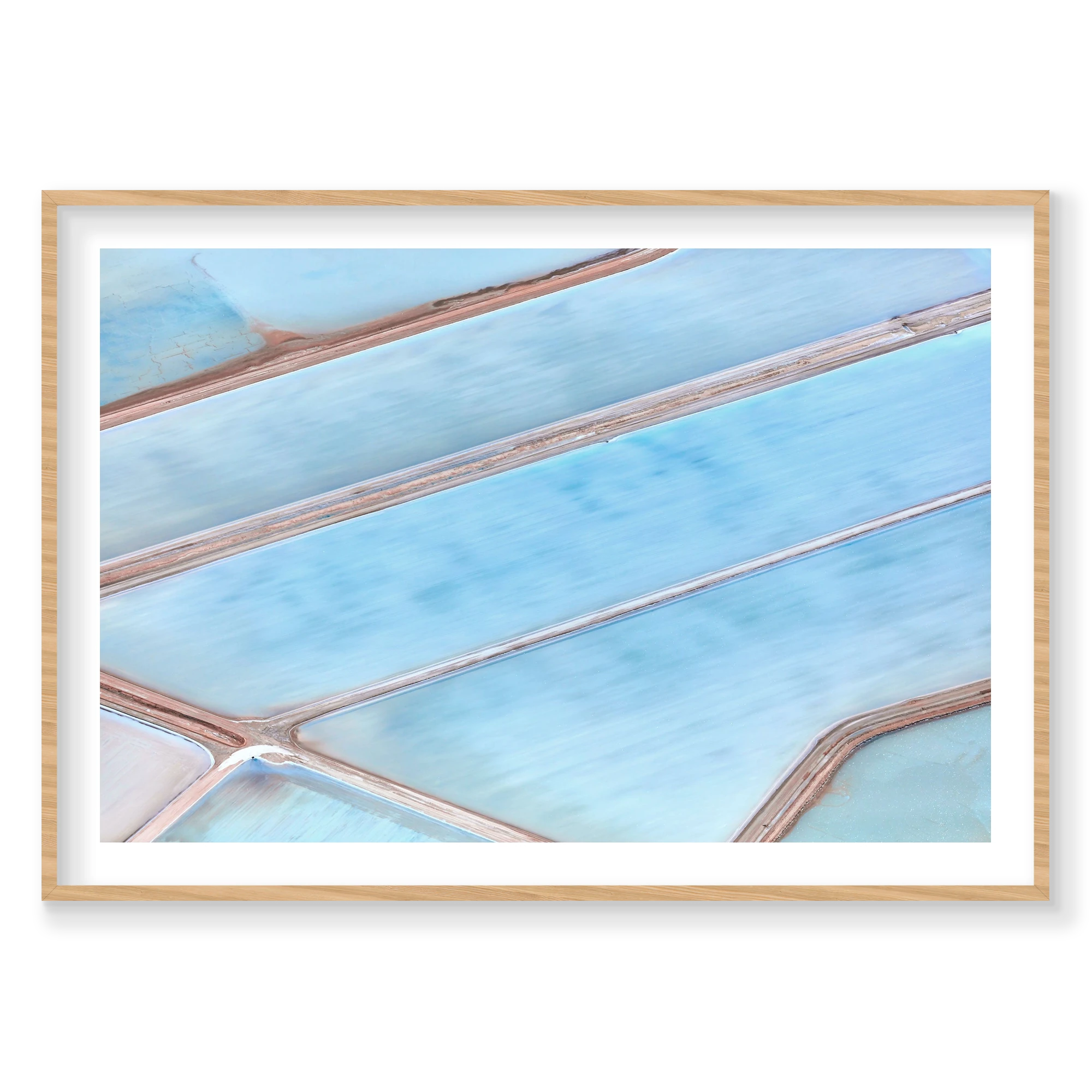 Cloudless, Horizontal Print, natural Victorian Ash frame