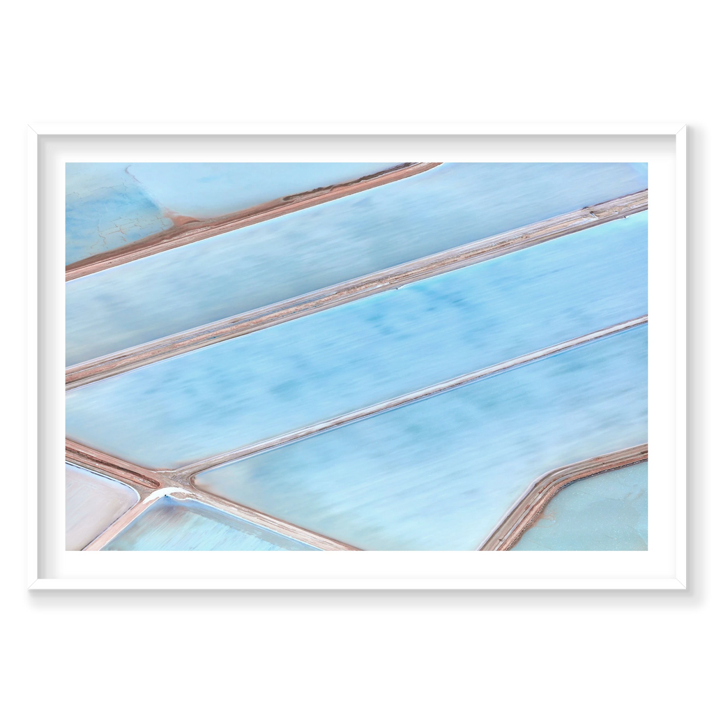 Cloudless, Horizontal Print, white Victorian Ash frame