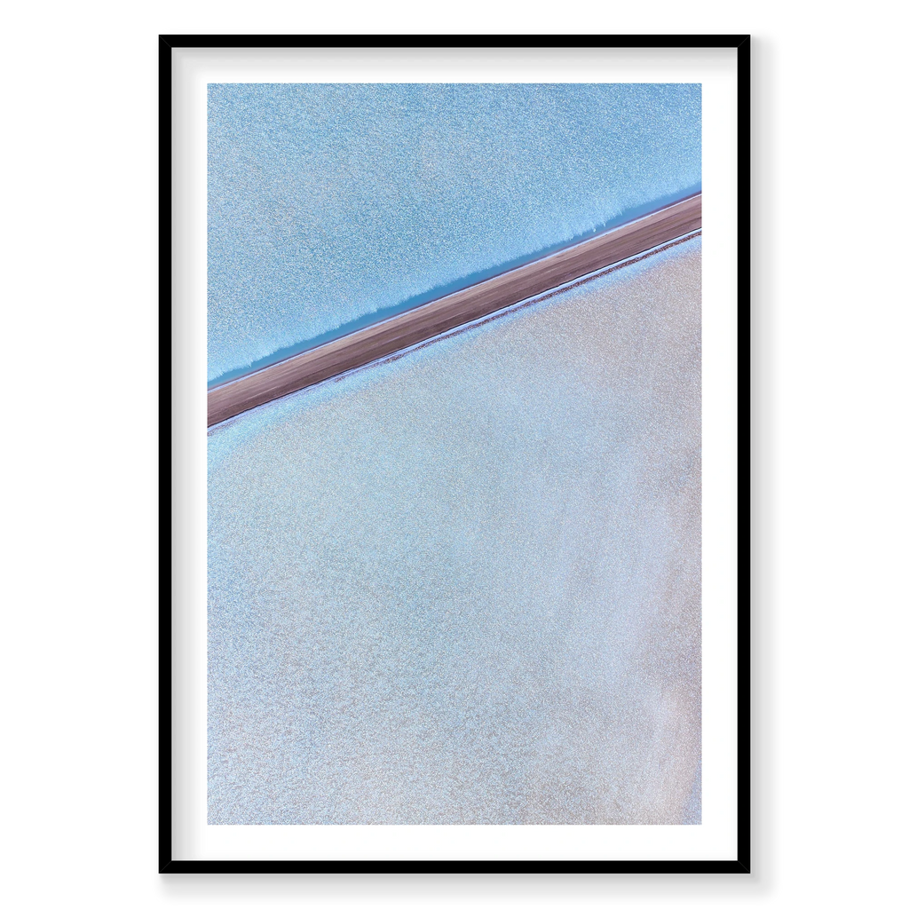 Solar Salt, Useless Loop, Vertical Print, black Victorian Ash frame
