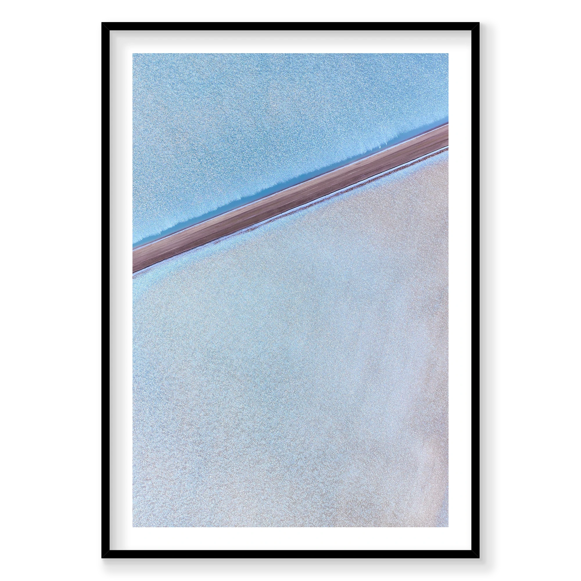 Solar Salt, Useless Loop, Vertical Print, black Victorian Ash frame