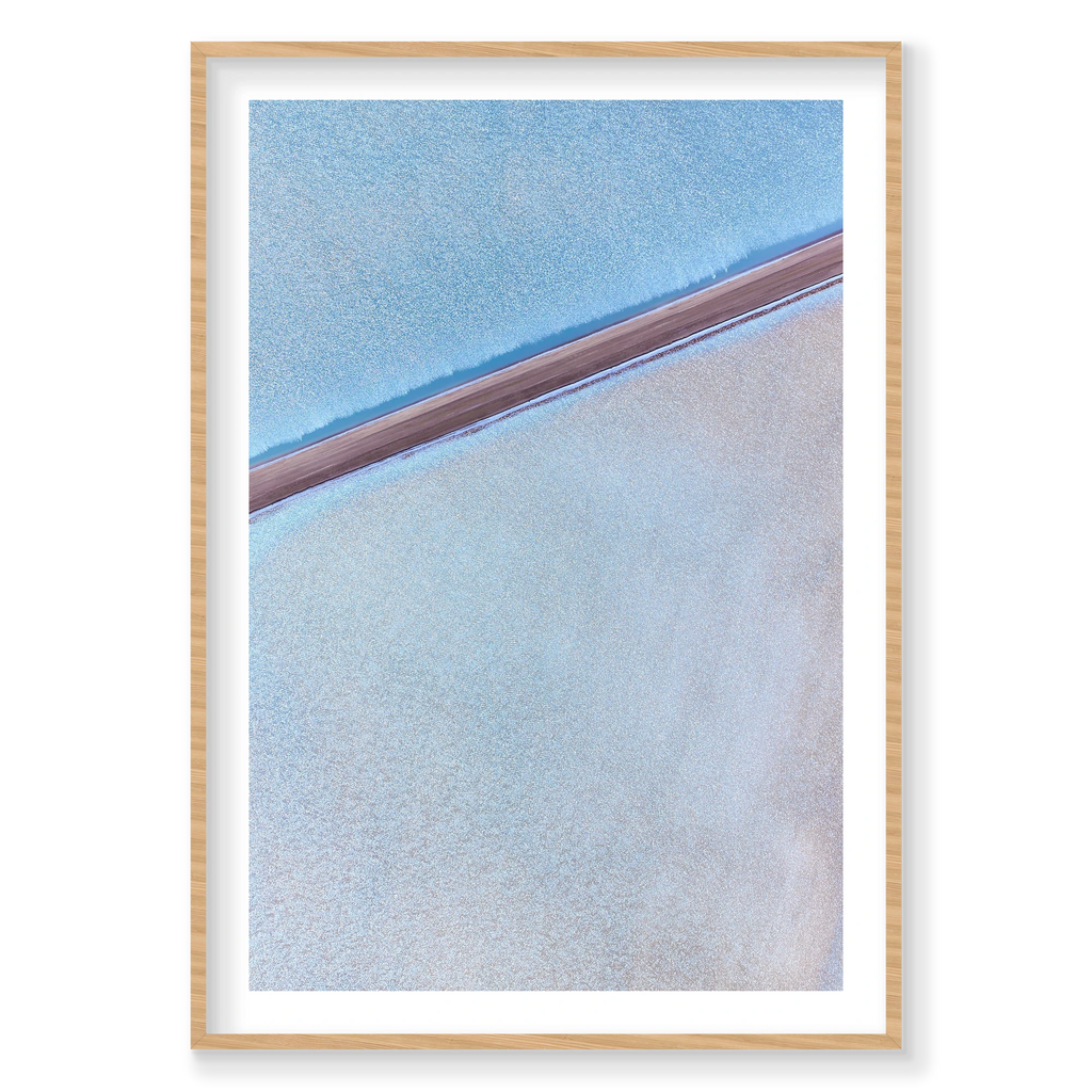 Solar Salt, Useless Loop, Vertical Print, natural Victorian Ash frame