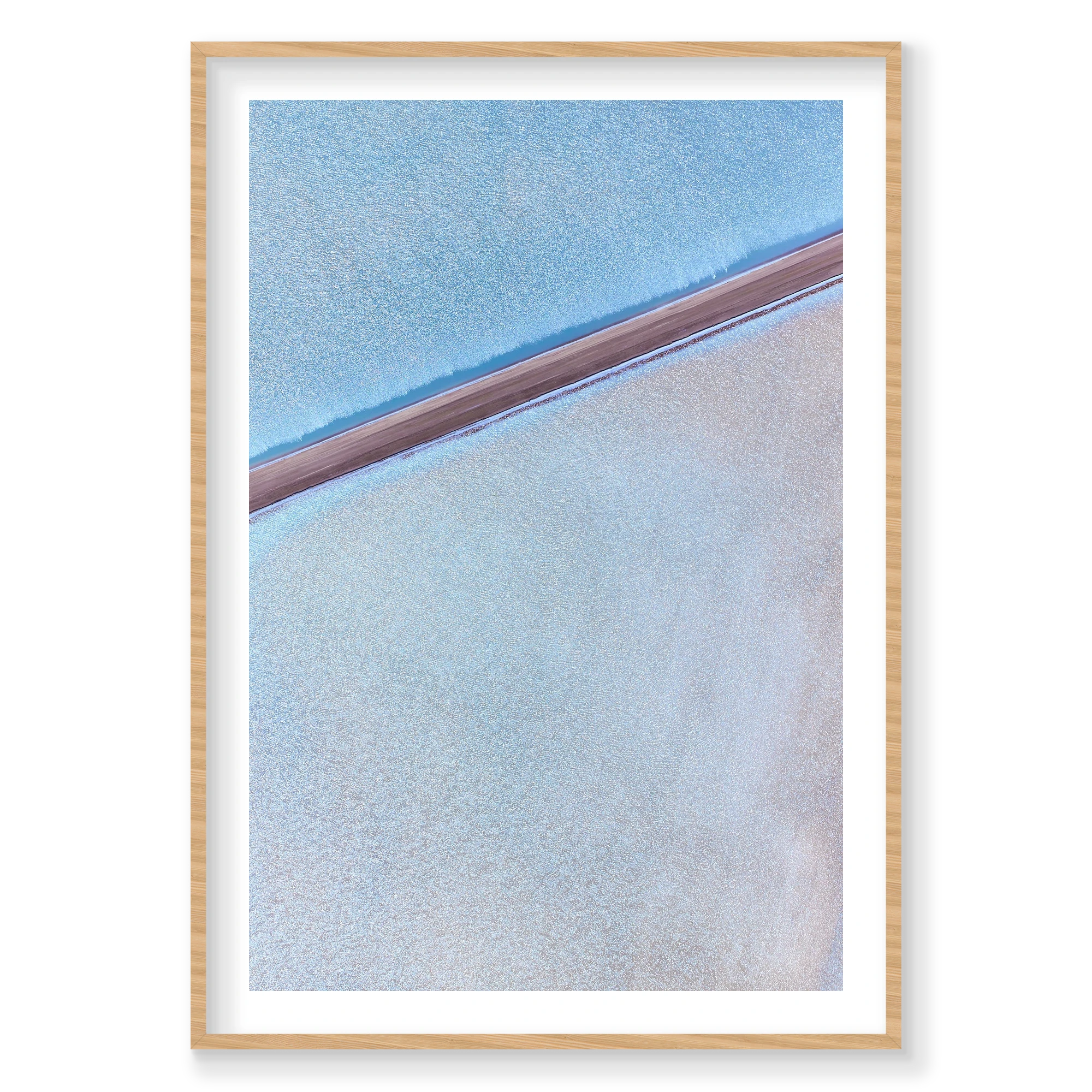 Solar Salt, Useless Loop, Vertical Print, natural Victorian Ash frame