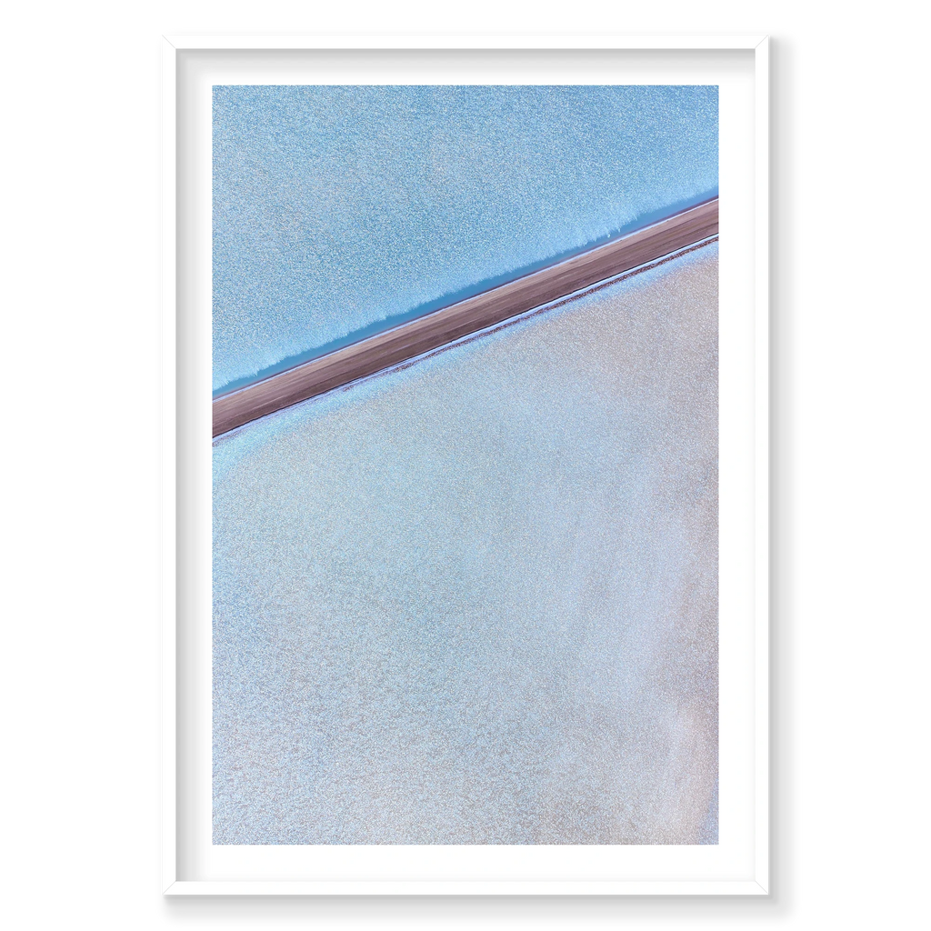 Solar Salt, Useless Loop, Vertical Print, white Victorian Ash frame