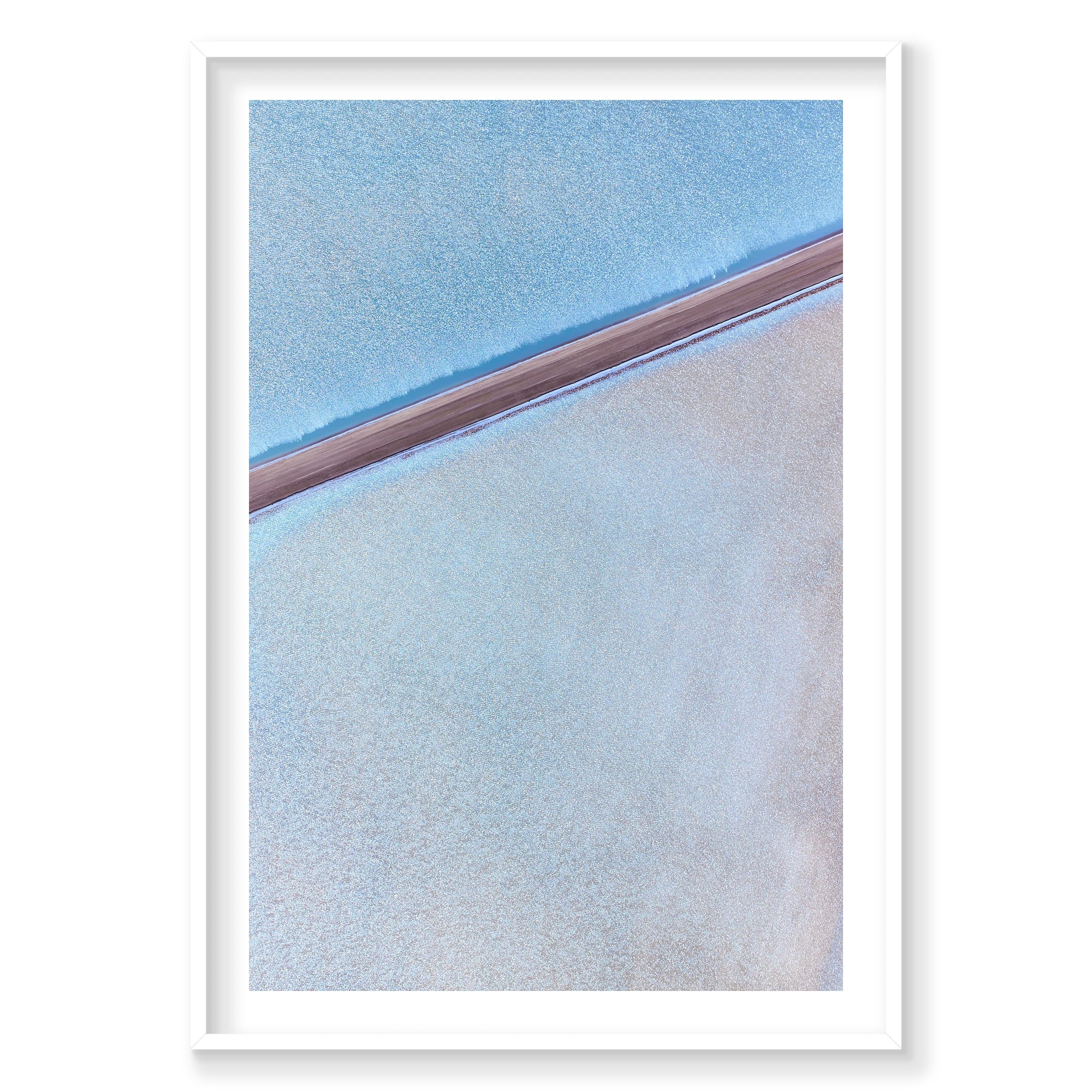 Solar Salt, Useless Loop, Vertical Print, white Victorian Ash frame