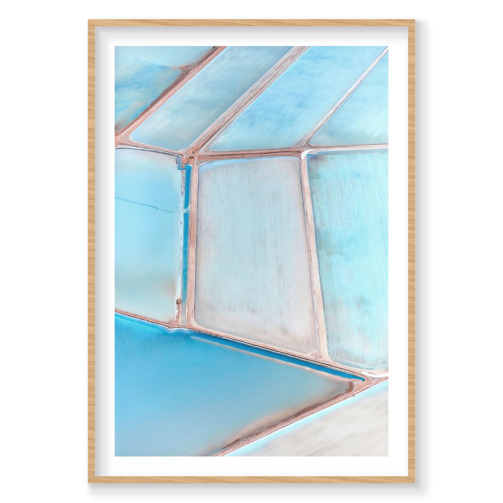 Crystal Palette, Useless Loop, Vertical Print, natural Victorian Ash frame